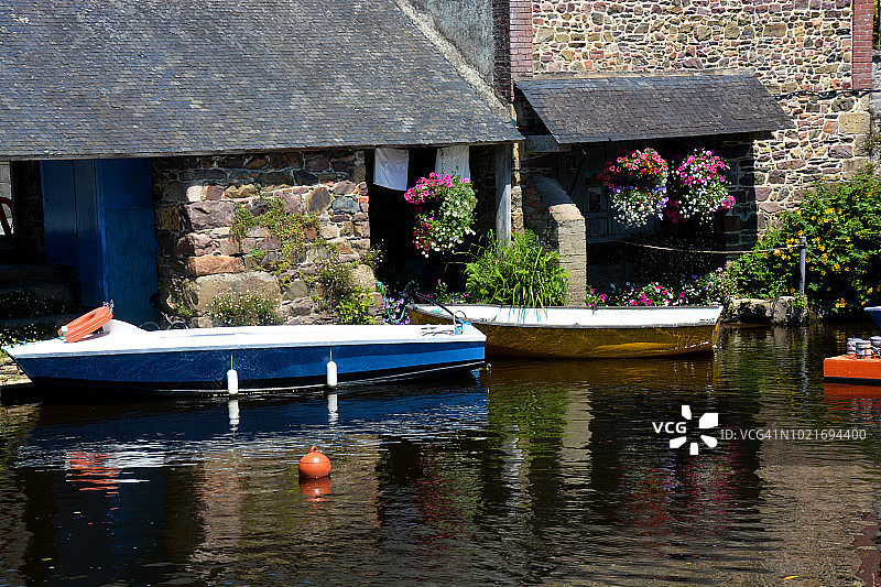 布列塔尼蓬特里厄风光，法国图片素材