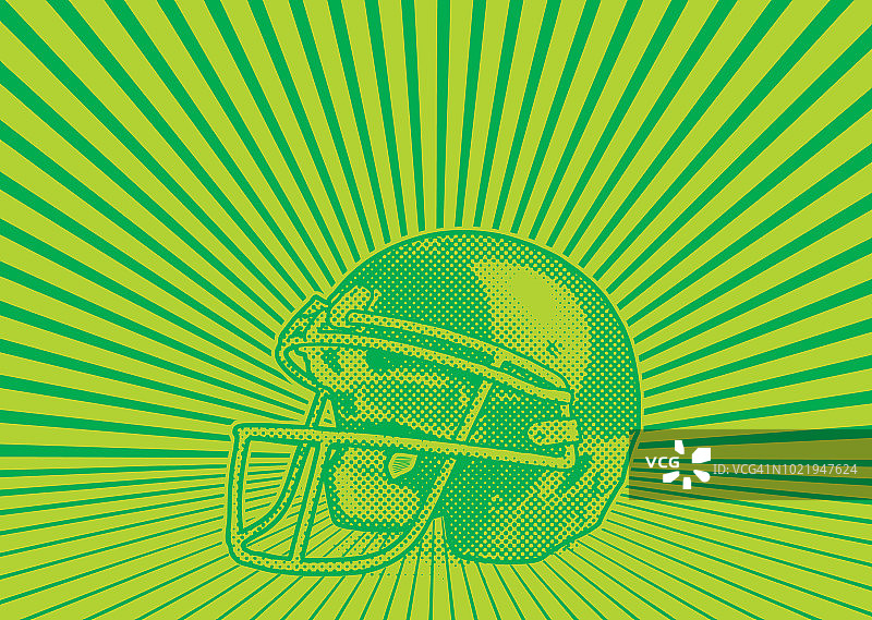 带有光芒线的足球头盔图片素材