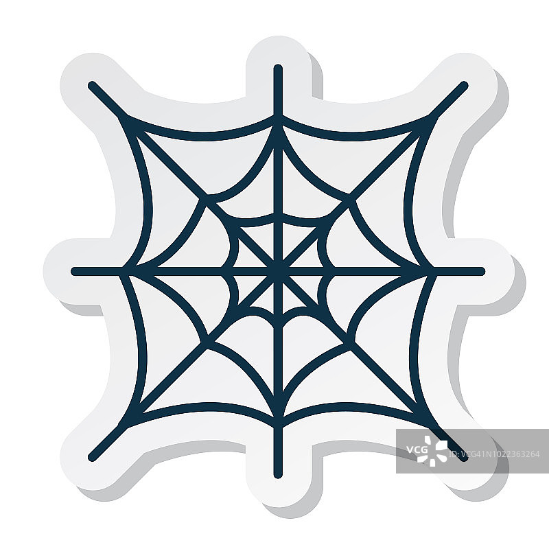 万圣节线性图标贴纸网页图片素材