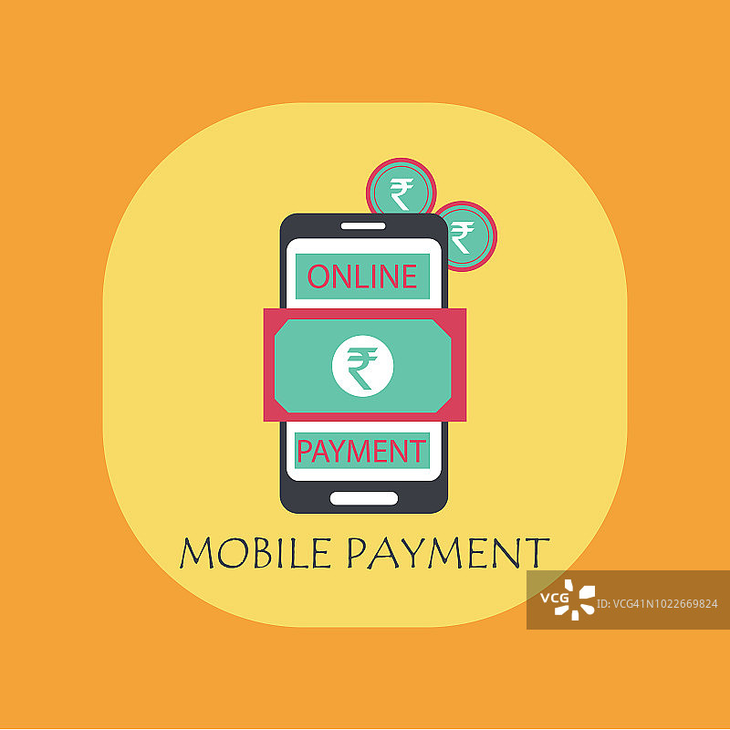 移动支付插画图片素材