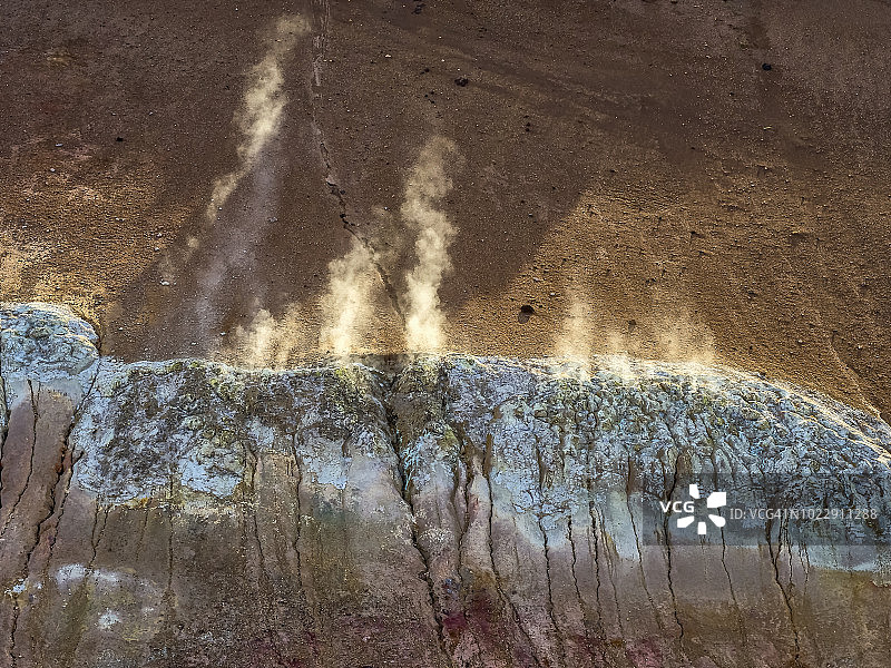 冰岛北部地热区图片素材