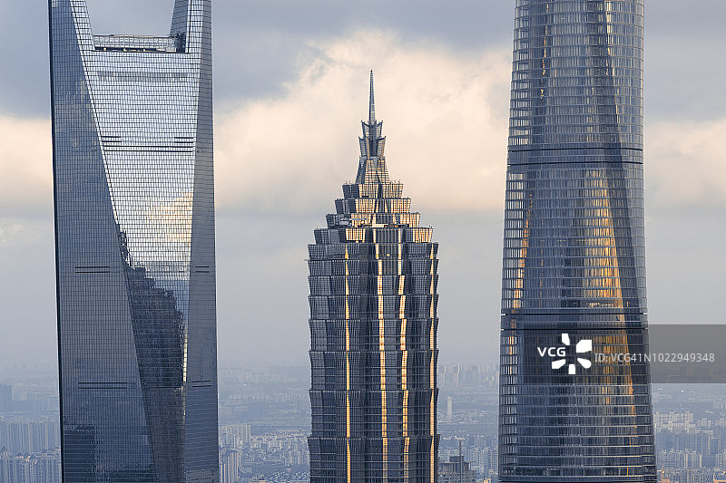 上海陆家嘴黄昏景观图片素材