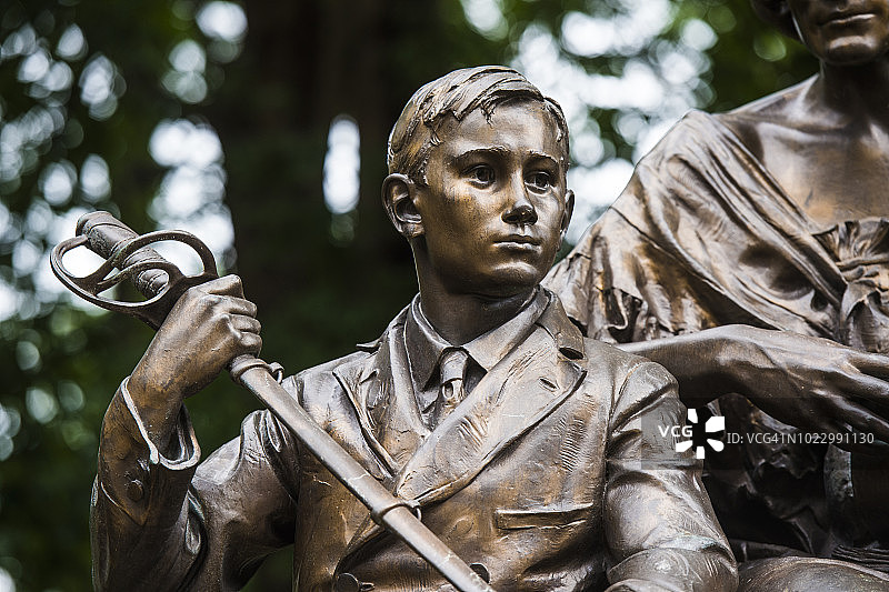 罗利市国会大厦的联邦雕像图片素材