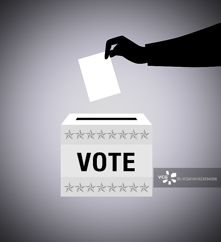 投您的票轮廓图片素材