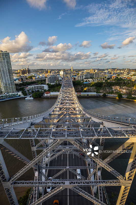 桥的俯视图图片素材