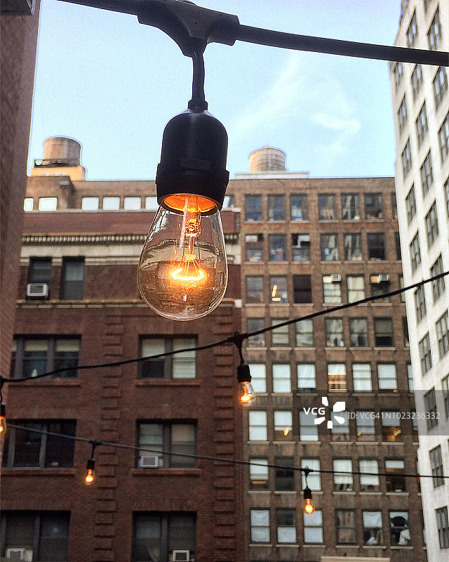 户外装饰灯泡图片素材