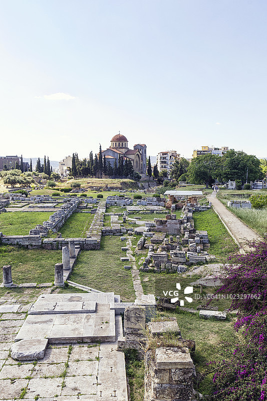 希腊雅典克拉米克斯古墓图片素材