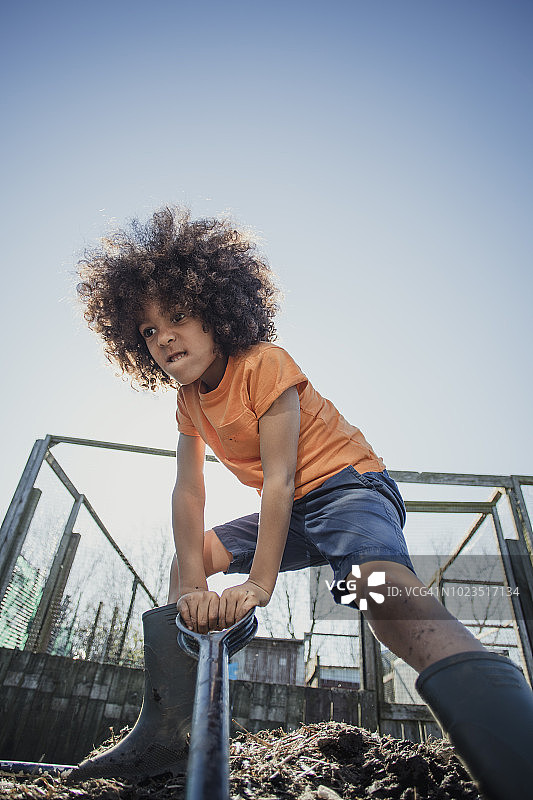 农场上的决心挖掘图片素材