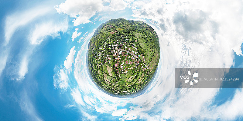 萨尔瓦多乡村景观小星球图片素材