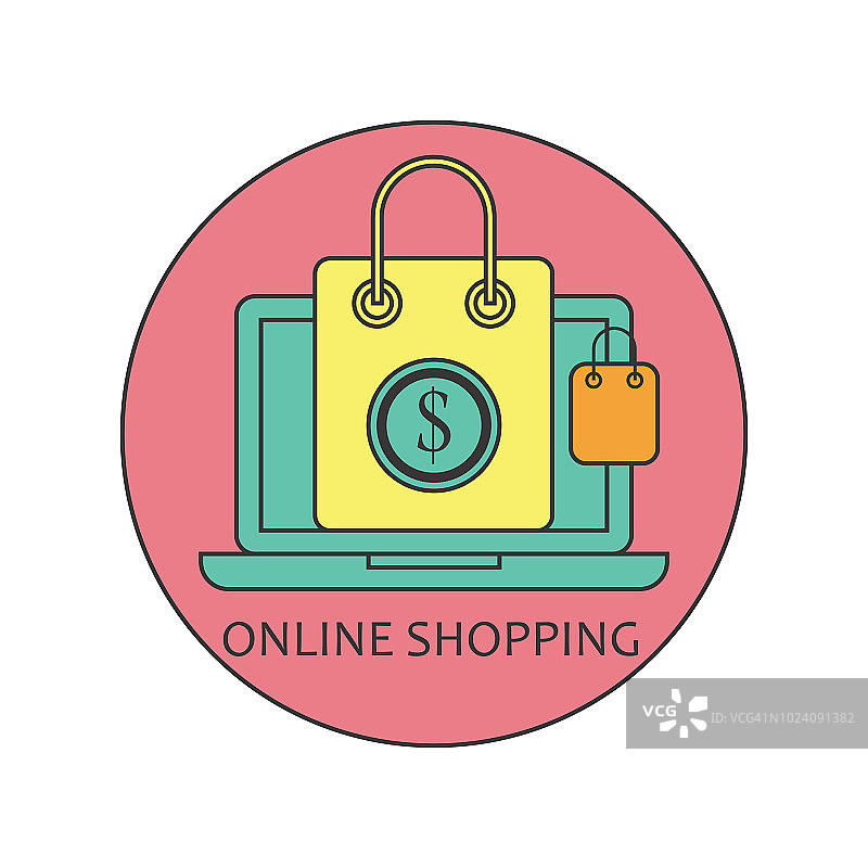 在线购物概念图片素材
