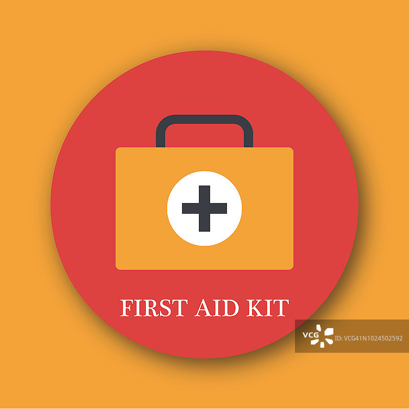 扁平风急救箱图标图片素材