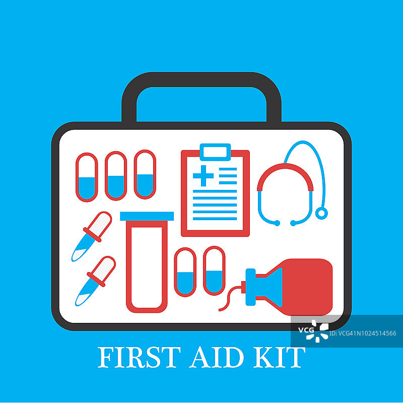 彩色急救箱图标图片素材