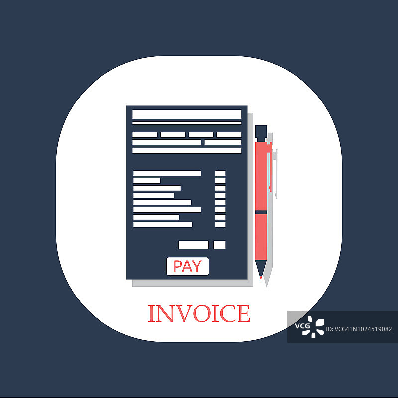 已支付的发票单据图片素材