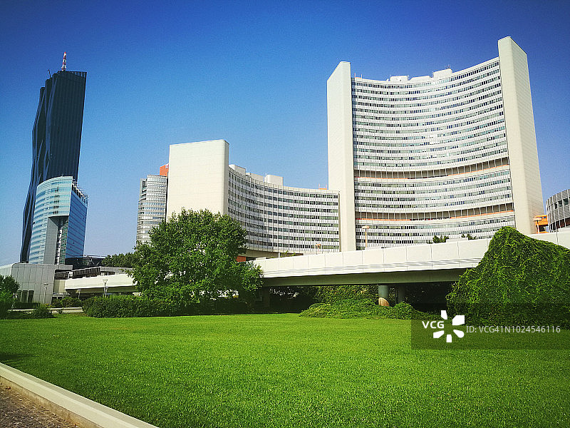 奥地利维也纳国际中心现代办公楼图片素材