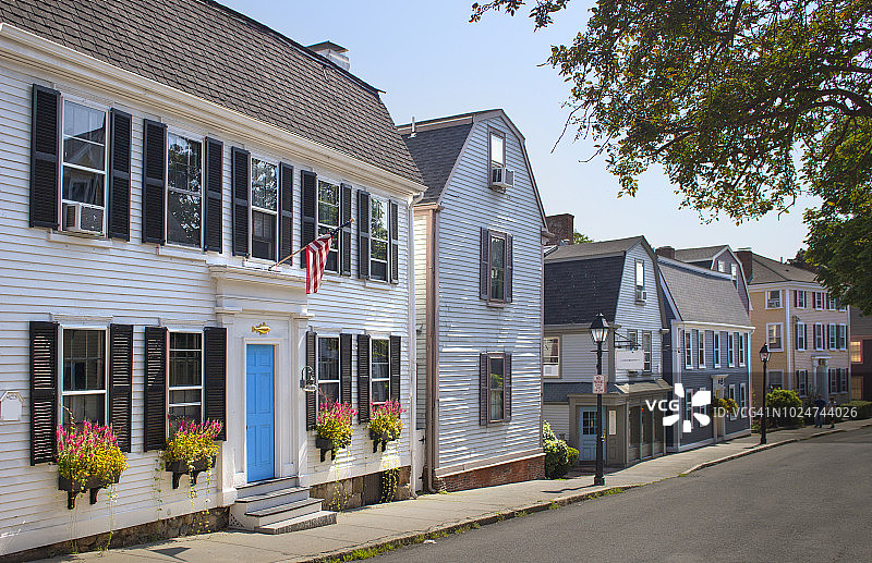 马萨诸塞州马布尔黑德街景图片素材