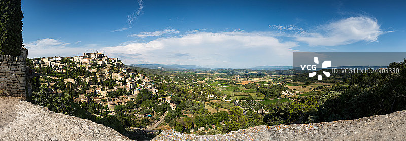 戈尔德与普罗旺斯全景图片素材