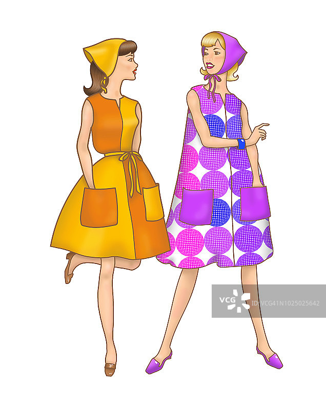 复古时尚插画图片素材