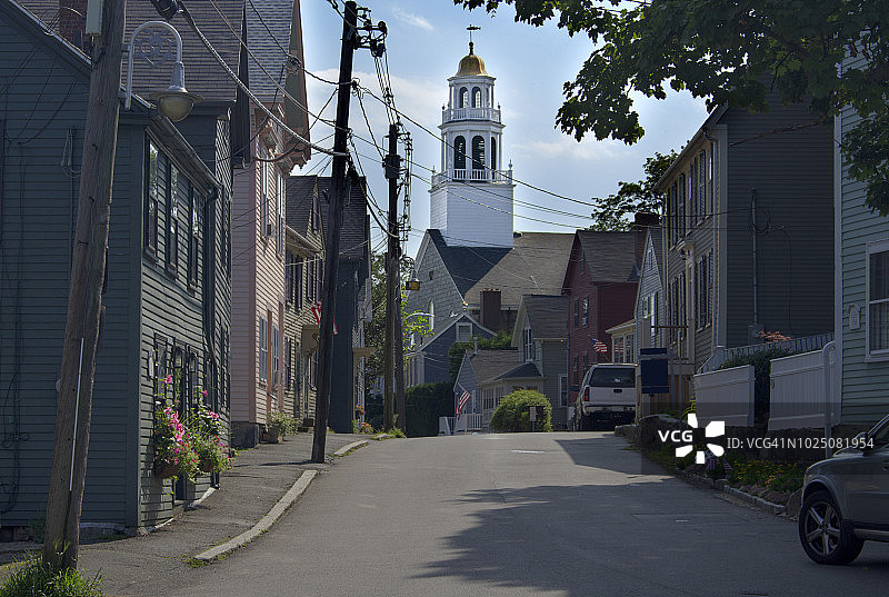 马萨诸塞州马布尔黑德街景图片素材