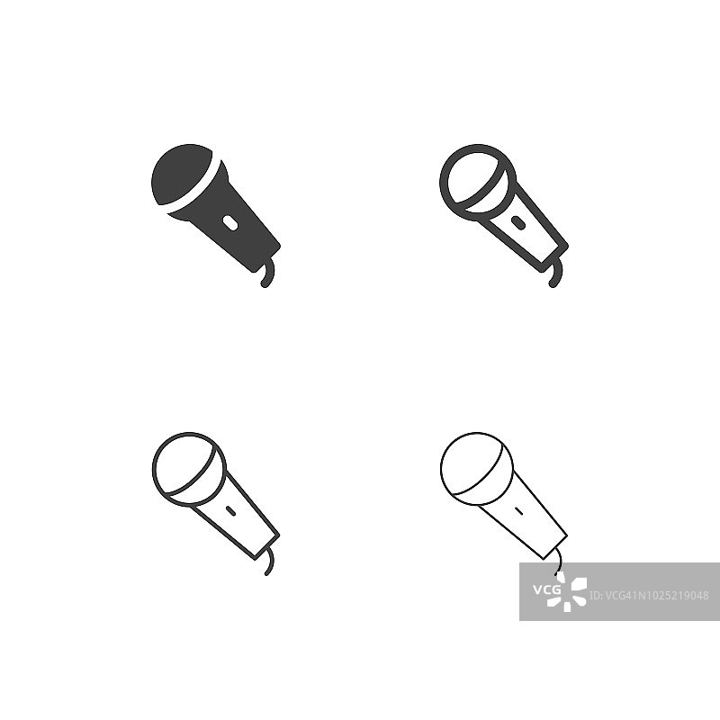 麦克风图标-多系列图片素材