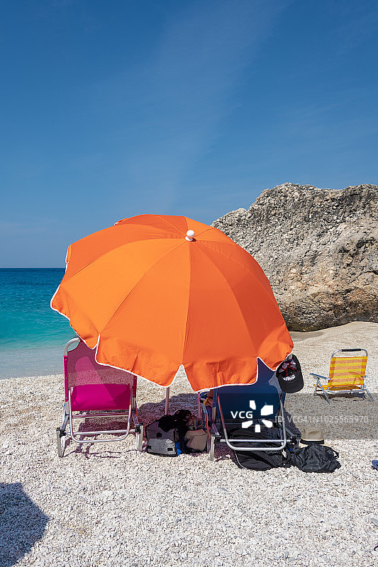 莱夫卡达的卡拉米西海滩图片素材