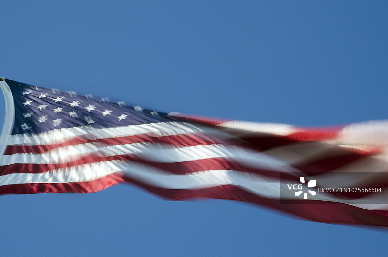 挥舞的美国国旗图片素材