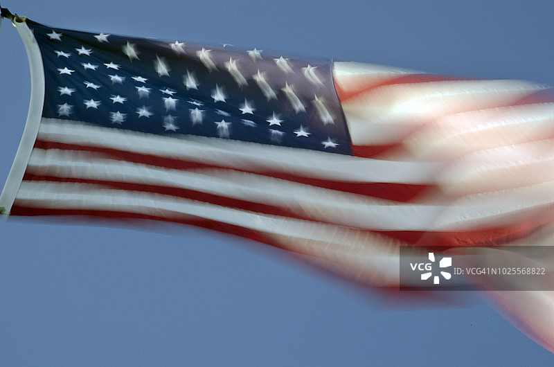 挥舞的美国国旗图片素材