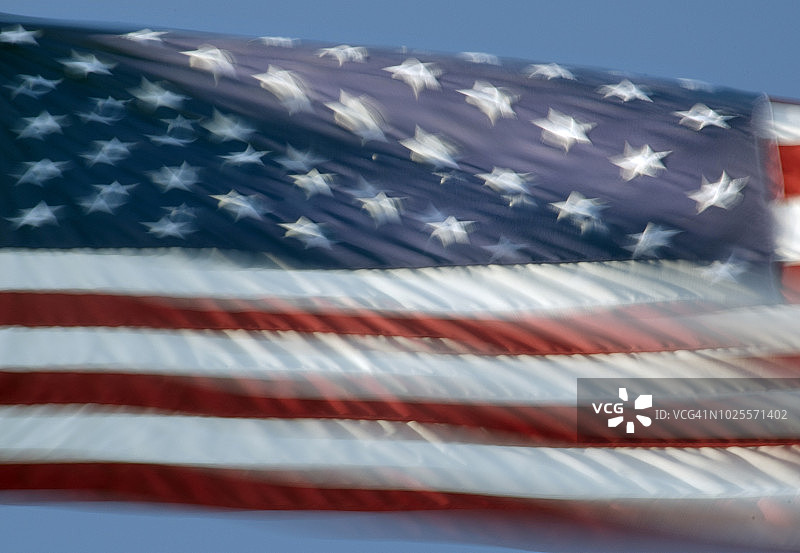 挥舞的美国国旗图片素材