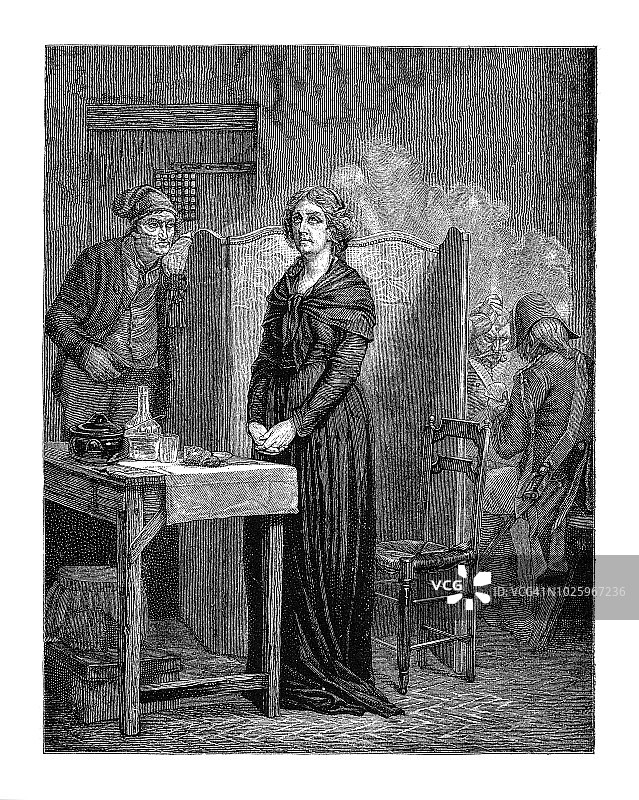 Conciergerie的玛丽·安托瓦内特女王图片素材