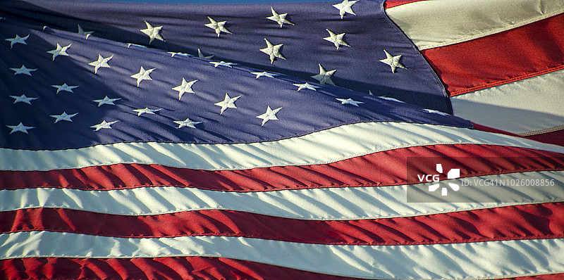 挥舞的美国国旗图片素材