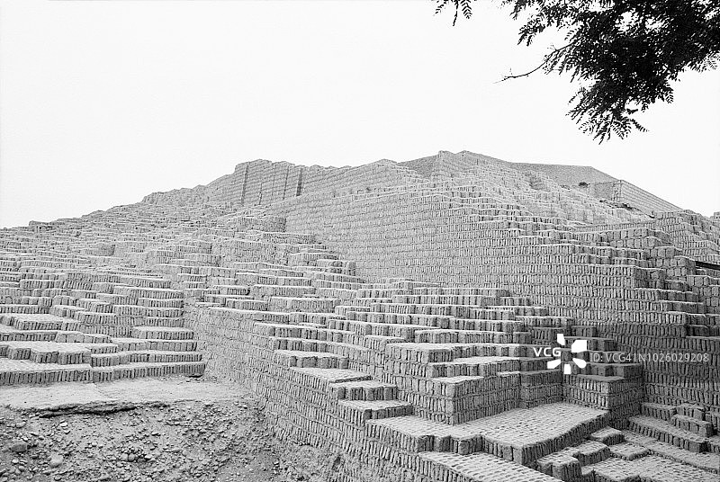 秘鲁利马普克亚纳瓦卡粘土金字塔遗址图片素材