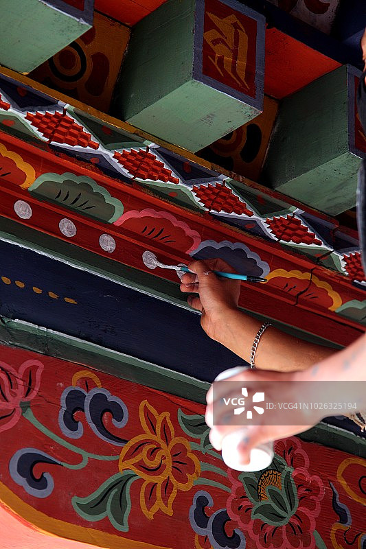 不丹绘画图片素材