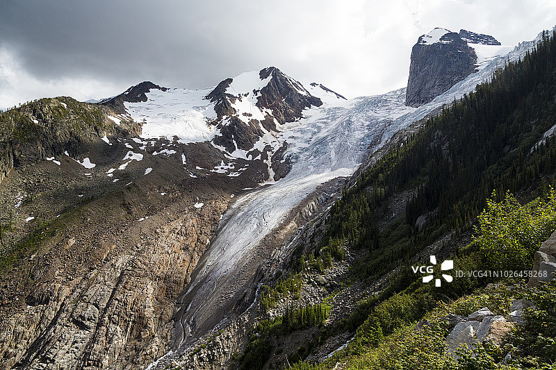 布加布冰川，布加布省立公园，加拿大不列颠哥伦比亚省图片素材