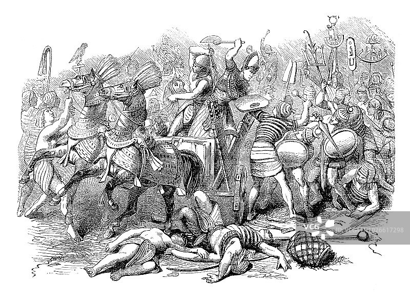 埃及法老阿普里埃斯战车图片素材