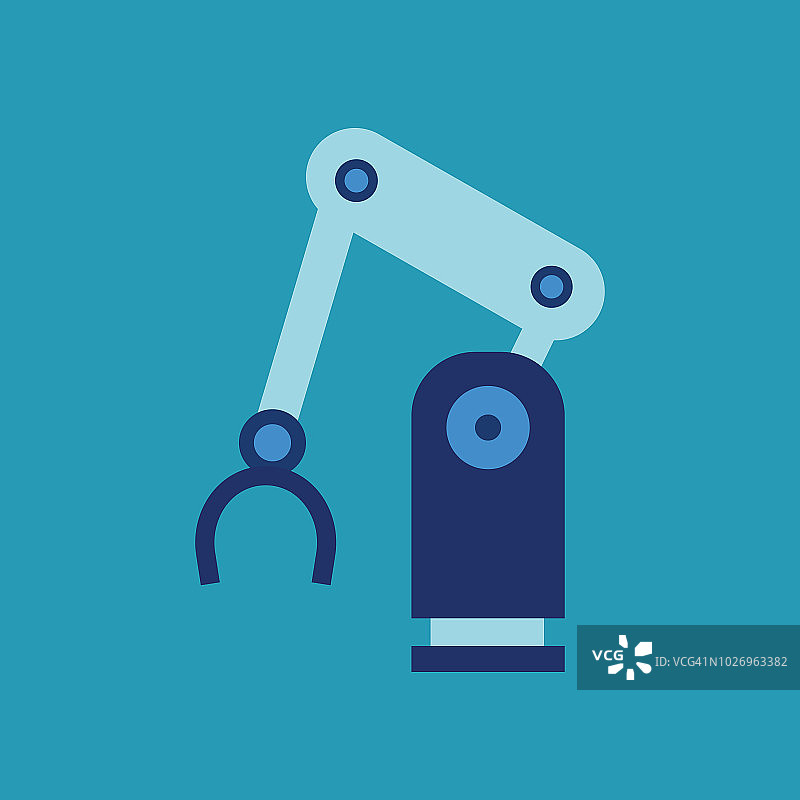 修理工业机器人绘图-插图图片素材