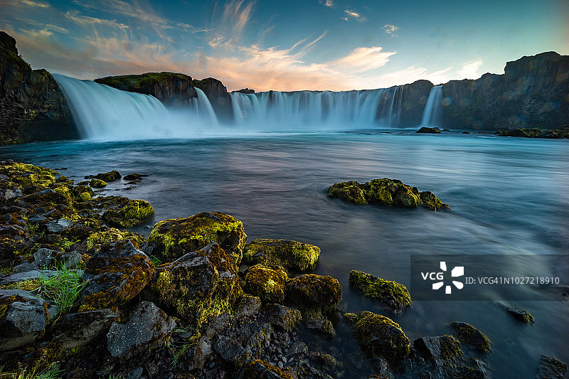 冰岛众神瀑布图片素材
