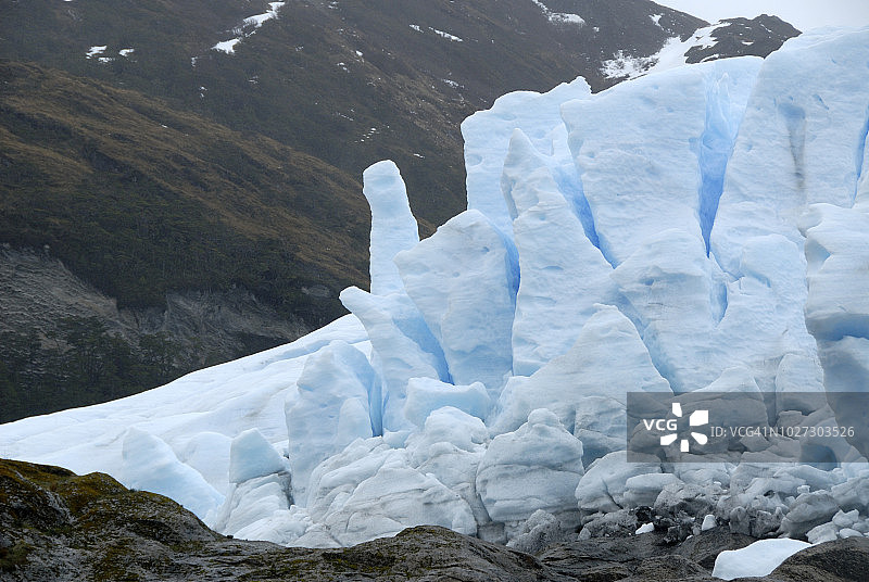 智利巴塔哥尼亚雄鹰冰川图片素材