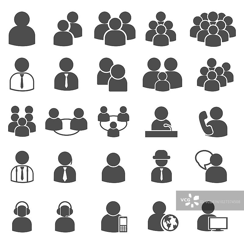 商务人士图标图片素材