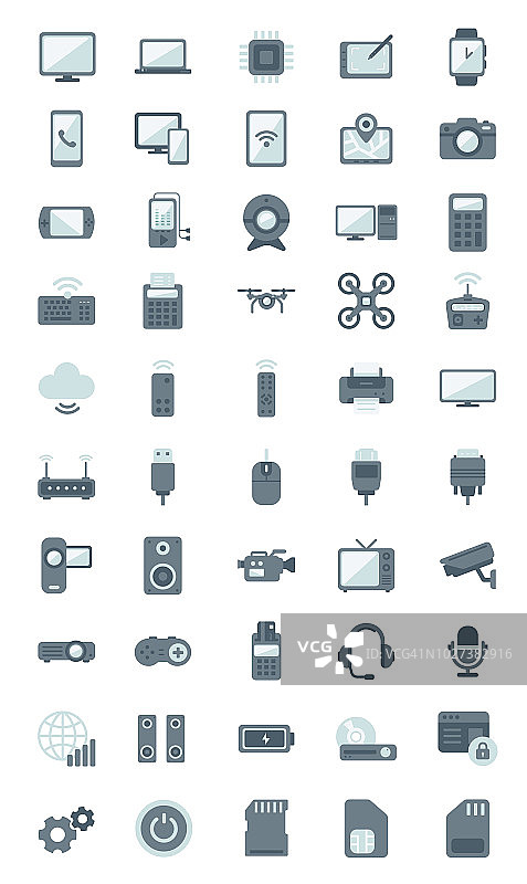 设备图标集图片素材