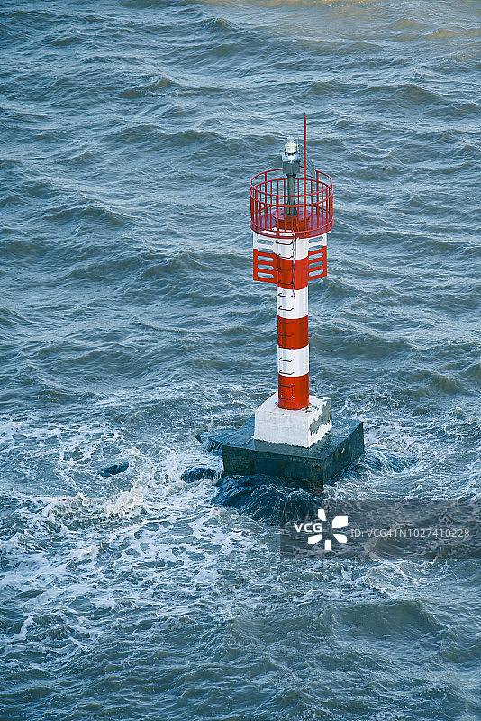 海上导航灯塔图片素材