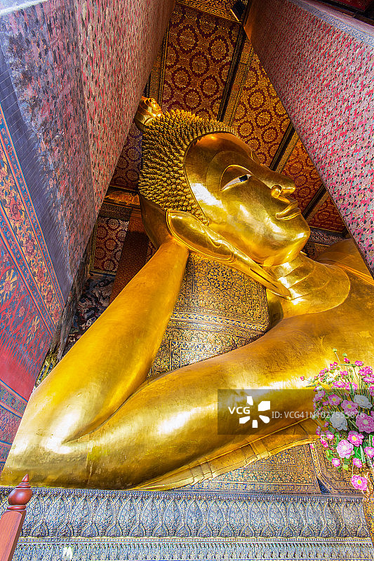 卧佛寺大佛图片素材