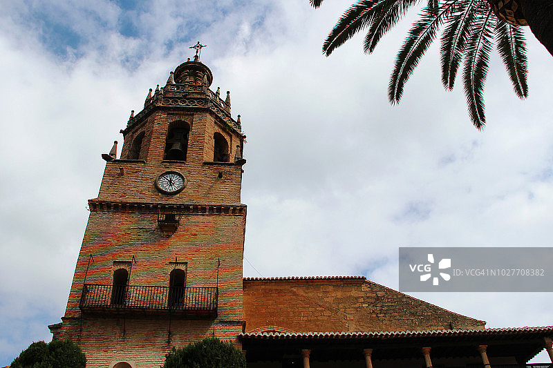 西班牙安达卢西亚马拉加省龙达圣玛利亚主教堂图片素材