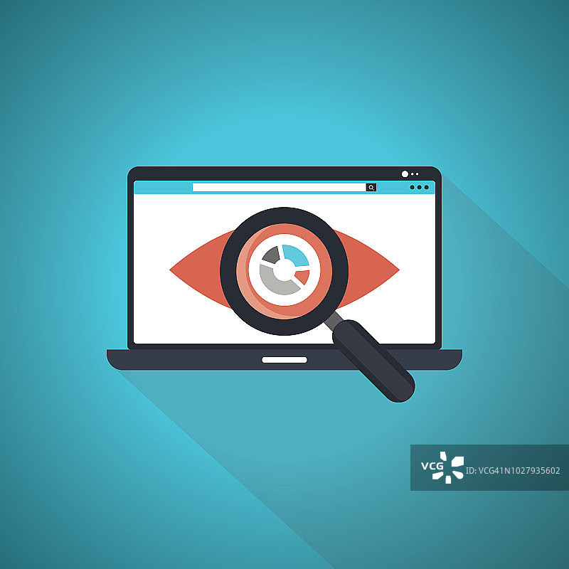 扁平化设计监控图片素材