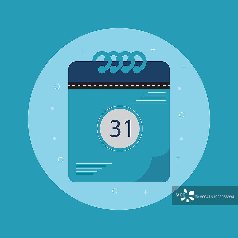 扁平设计日历图标图片素材