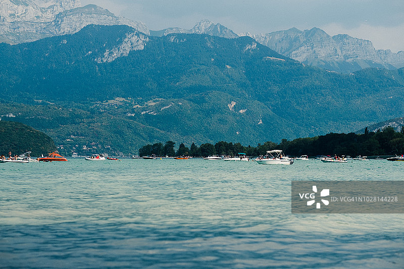 阿讷西湖风光图片素材