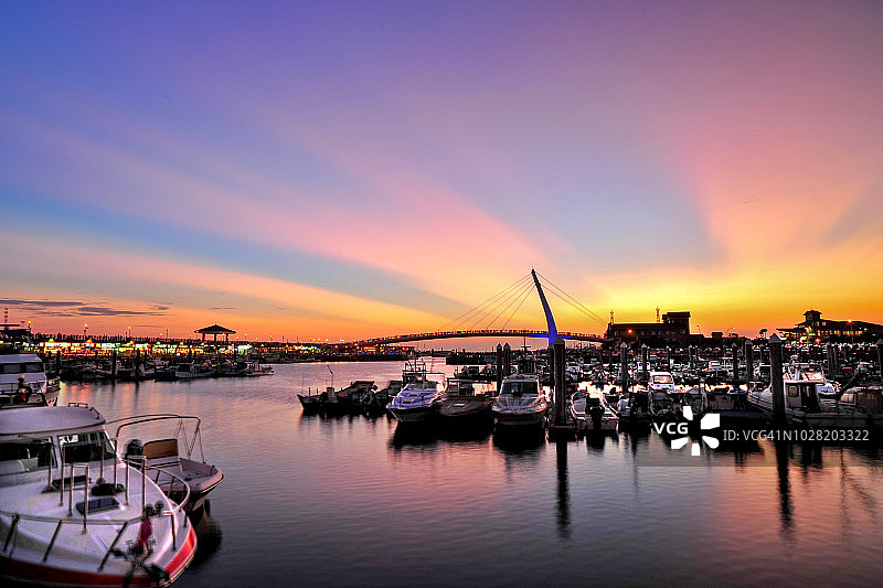 淡水渔人码头图片素材