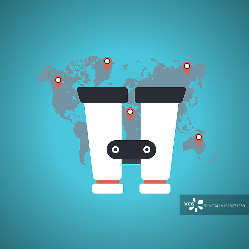 双筒望远镜、潜望镜、视野图片素材