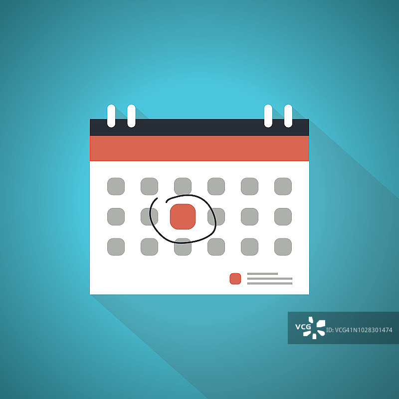 活动日历扁平设计图片素材