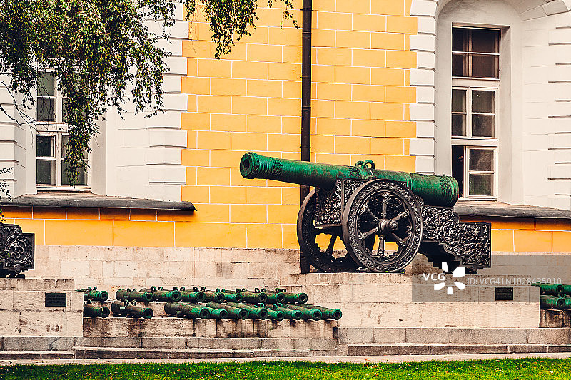 18世纪大炮展示图片素材