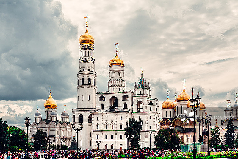 莫斯科克里姆林宫大教堂广场图片素材