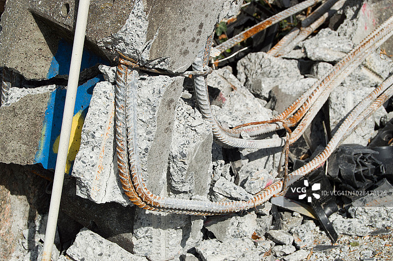 汽车撞到灯柱 - 交通事故图片素材